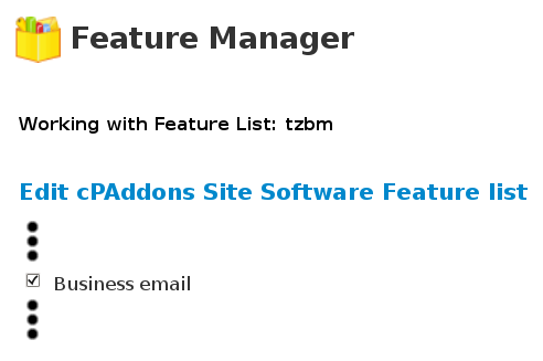 Update Feature List to enable Business Mail